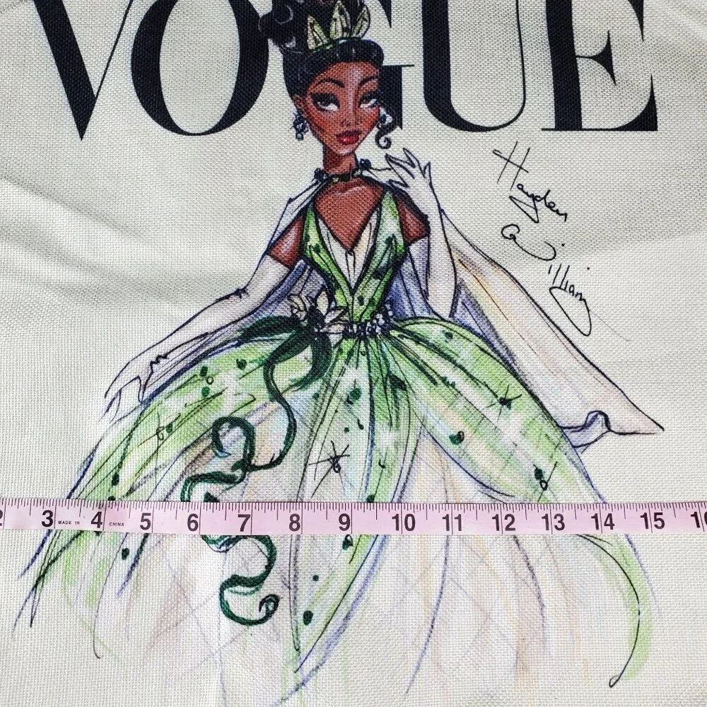 Tiana Princess Throw Pillowcase Frog Sham Accent Pillow Cushion Cover Home Decor